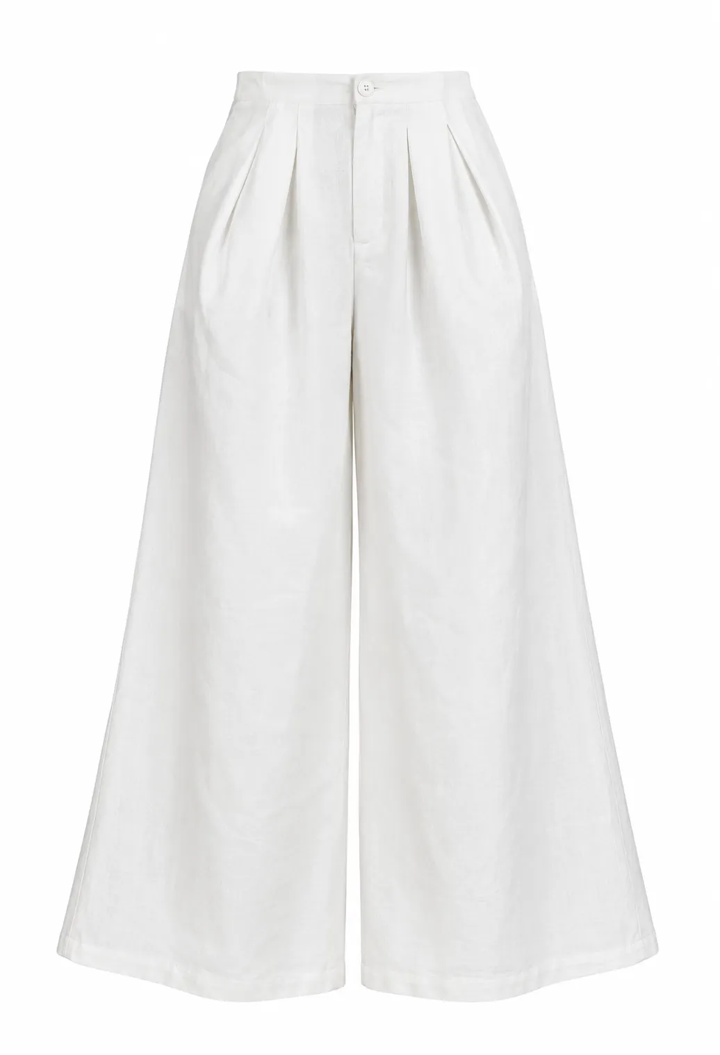 PURE LINEN WIDE PANTS